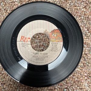 Vintage 45 RPM 1982 vinyl John Cougar “Hurts so Good”